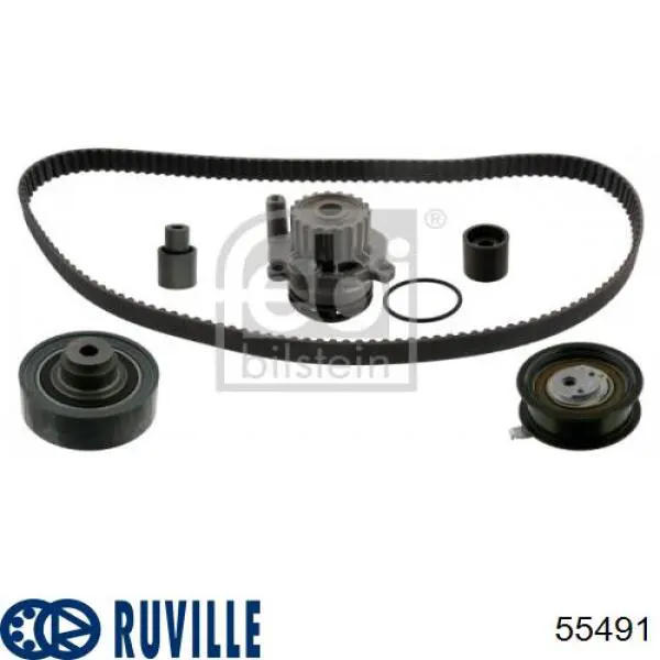Ролик натяжителя ремня газораспределения Ruville 55491 цена, от 36.58 USD