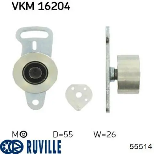 55514 Ruville Ролик натяжителя ремня ГРМ