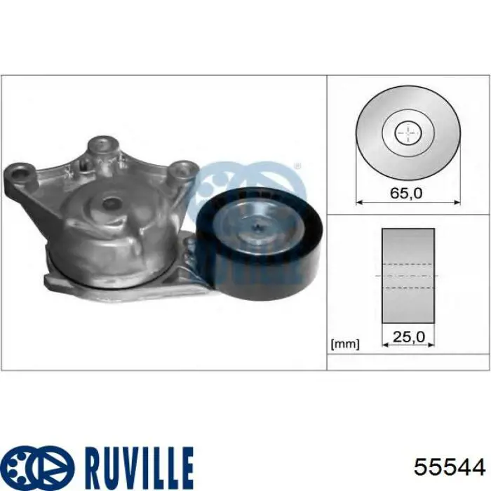 Паразитный ролик 55544 Ruville