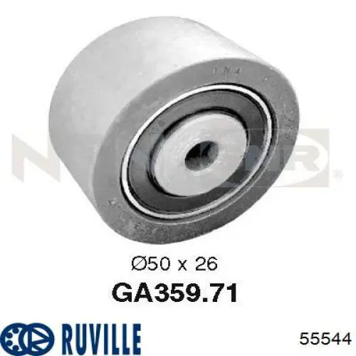 55544 Ruville Ролик приводного ремня, паразитный