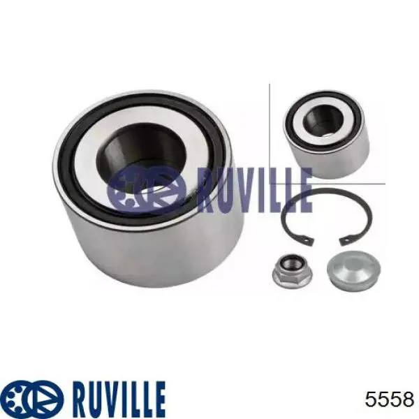 Подшипник задней ступицы 5558 Ruville
