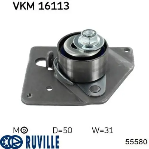 55580 Ruville Ролик натяжителя ремня ГРМ