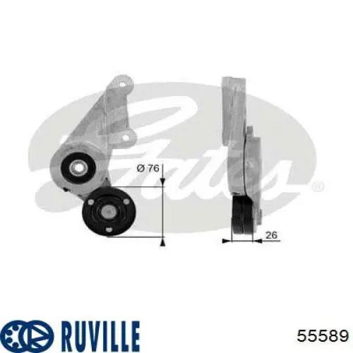 Роликовий модуль натяжителя ремня Ruville 55589 цена, от 47.38 USD