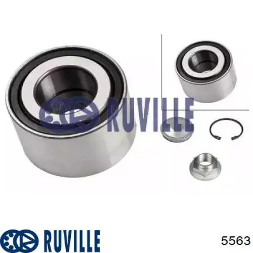 Подшипник задней ступицы 5563 Ruville