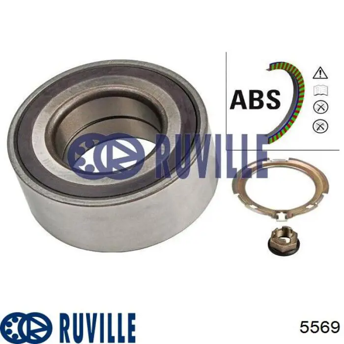 Комплект подшипника ступицы колеса Ruville 5569 цена, от 31.00 USD