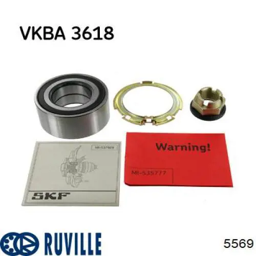 Купить 5569 Ruville Подшипник передней ступицы