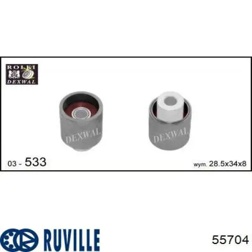 Паразитный ролик ГРМ 55704 Ruville