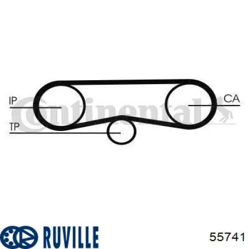Ролик натяжителя ремня ТНВД 55741 Ruville