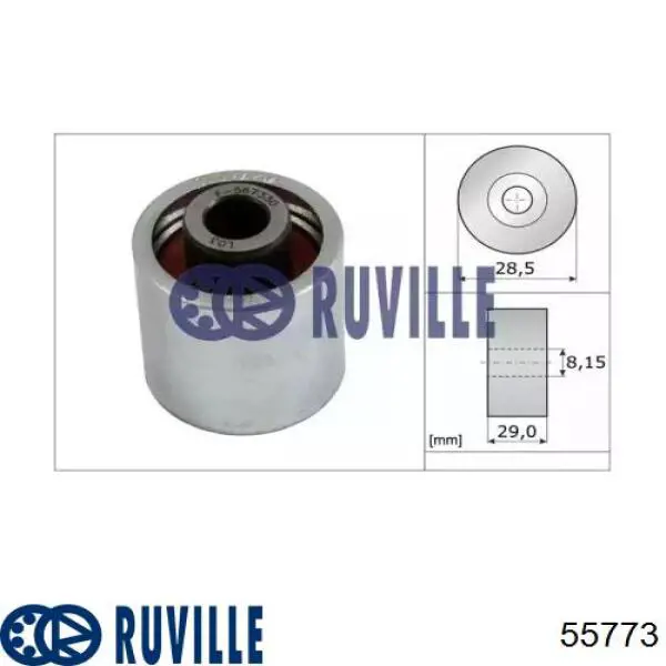 Паразитный ролик ГРМ 55773 Ruville