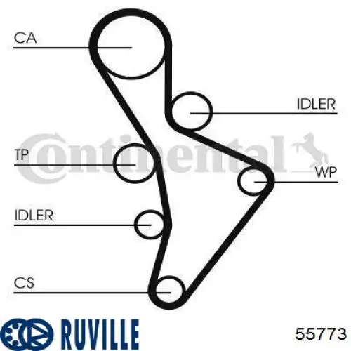 55773 Ruville Паразитный ведущий ролик