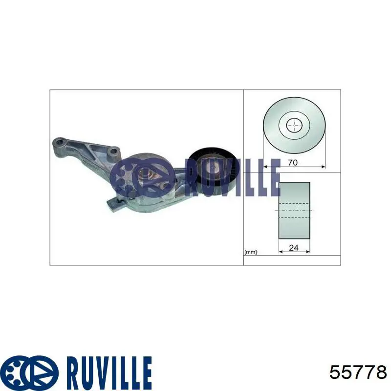 Купить 55778 Ruville Натяжитель приводного ремня