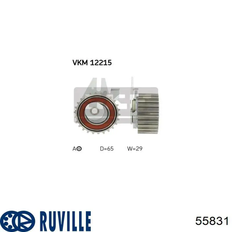 55831 Ruville Ролик натяжителя ремня ГРМ