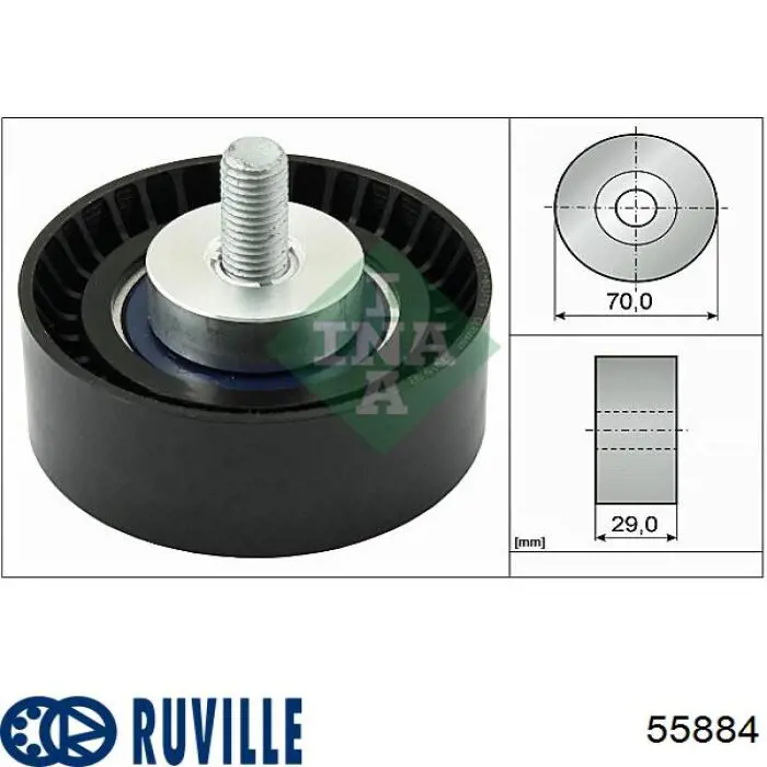 Паразитный ролик 55884 Ruville