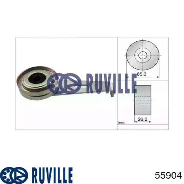 Натяжной ролик 55904 Ruville