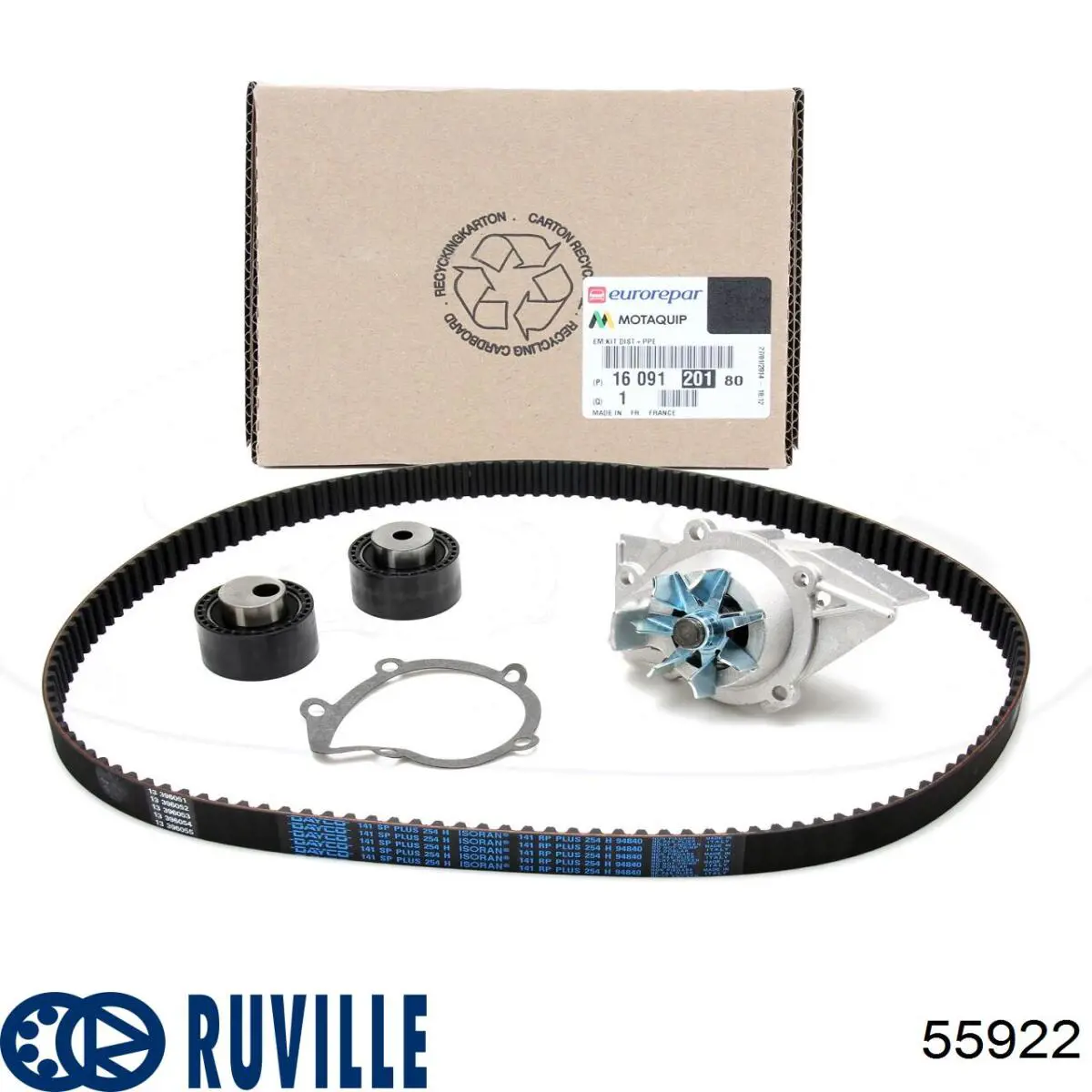 Обводной ролик ремня ГРМ Ruville 55922 цена, от 14.32 USD