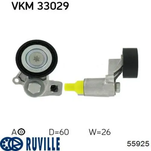 55925 Ruville Натяжитель клинового ремня