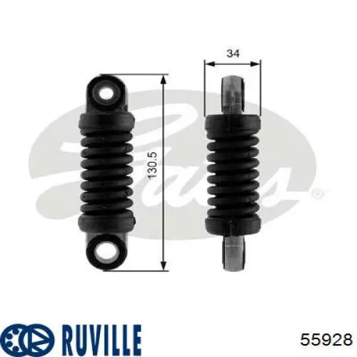 Роликовий модуль натяжителя ремня Ruville 55928 цена, от 26.52 USD