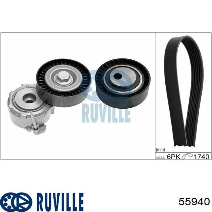 55940 Ruville Натяжитель клинового ремня