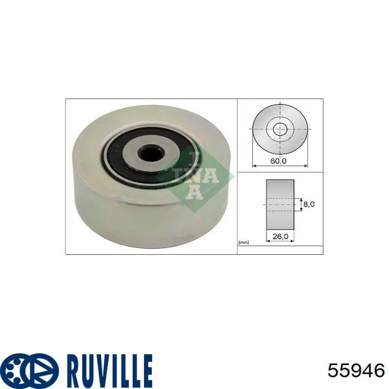 Натяжной ролик 55946 Ruville