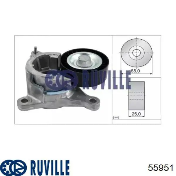 Купить 55951 Ruville Натяжитель приводного ремня