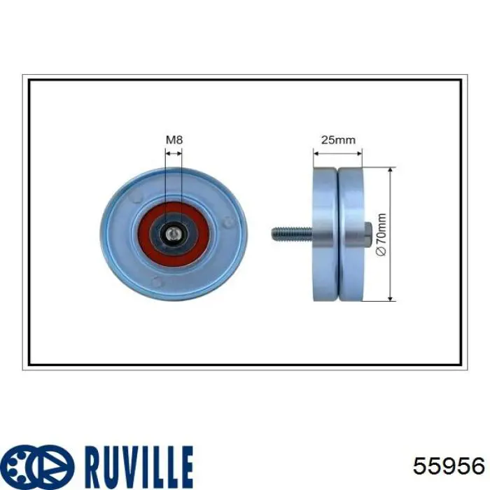 Купить 55956 Ruville Натяжной ролик