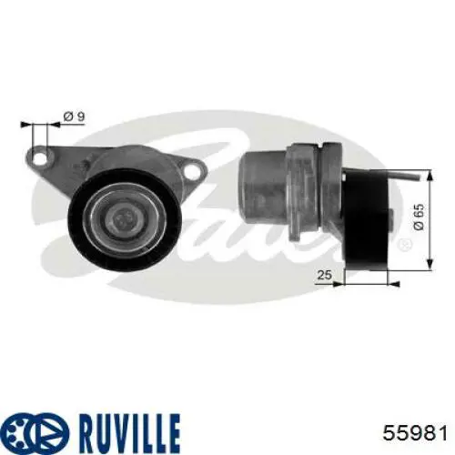 55981 Ruville Натяжитель клинового ремня