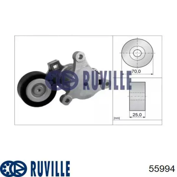 Натяжитель приводного ремня 55994 Ruville