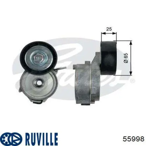 55998 Ruville Натяжитель клинового ремня