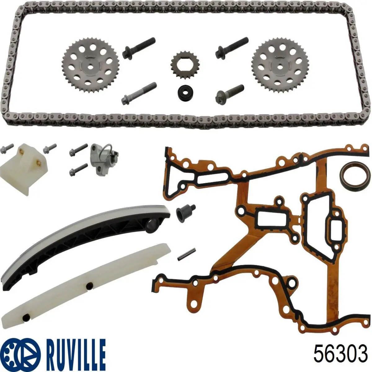 Обводной ролик ремня ГРМ Ruville 56303 цена, от 30.13 USD