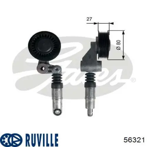 Купить 56321 Ruville Амортизатор натяжителя приводного ремня