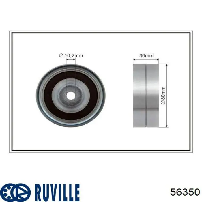 Bomba de água (bomba) de esfriamento 56350 Ruville