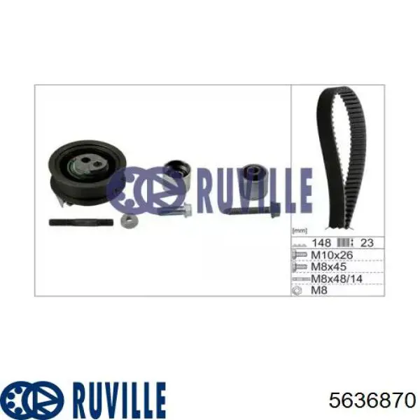 Комплект ремня ГРМ 5636870 Ruville