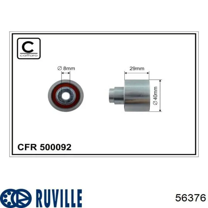 Купить 56376 Ruville Ведуший ролик ГРМ