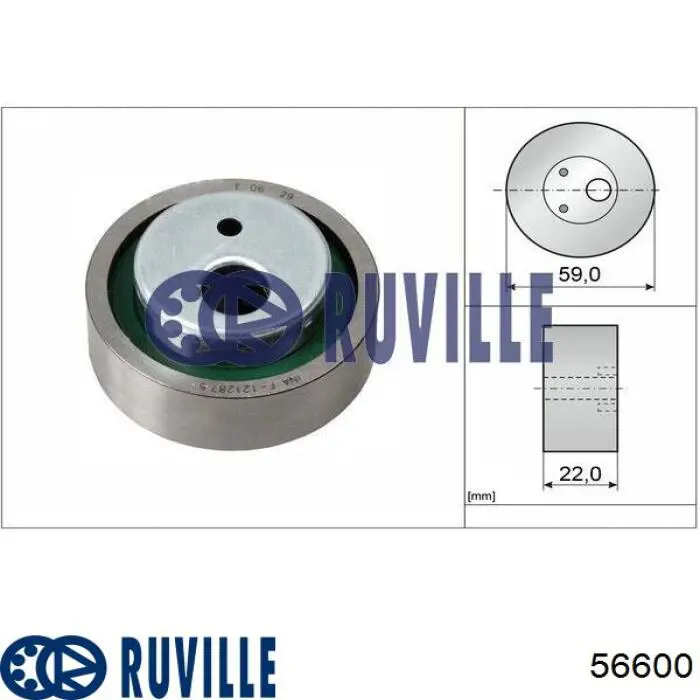 Ролик ГРМ 56600 Ruville