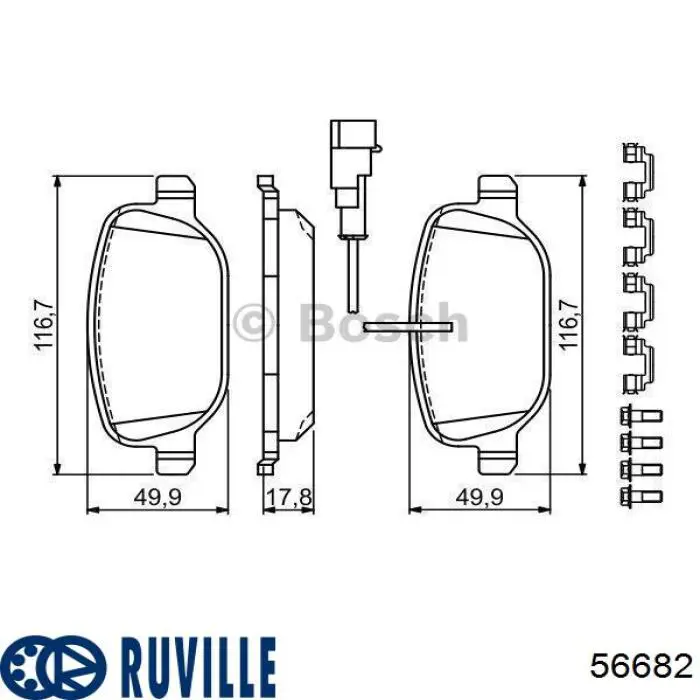 Ролик паразитный Ruville 56682