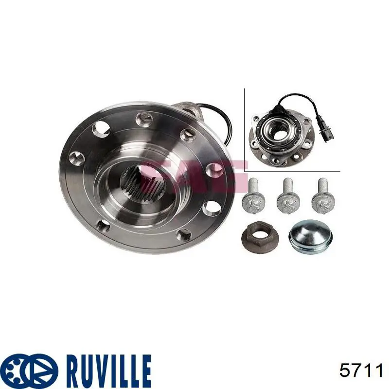 Подшипник ступицы пер/зад Ruville 5711 цена, от 16.51 USD