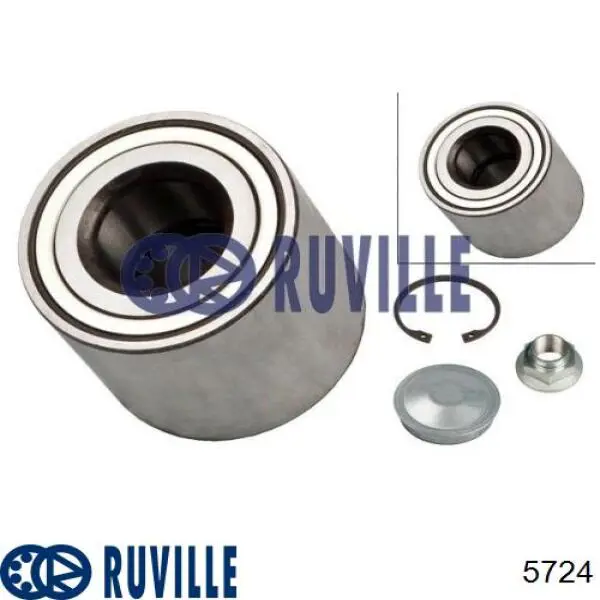 Купить 5724 Ruville Подшипник ступицы передней/задней