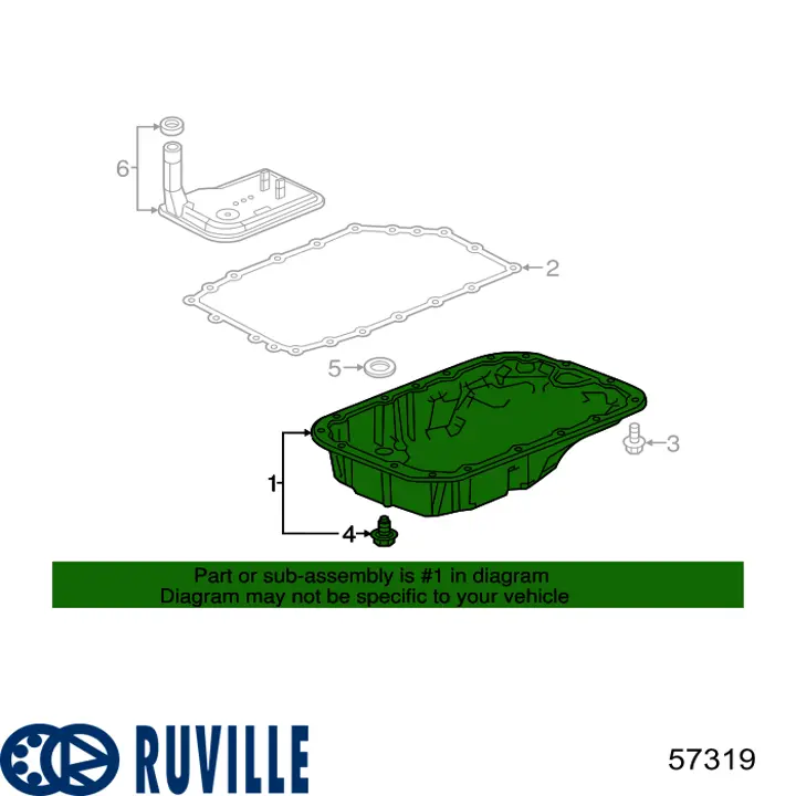 57319 Ruville Ролик натяжителя ремня ГРМ