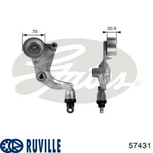 57431 Ruville Натяжитель клинового ремня
