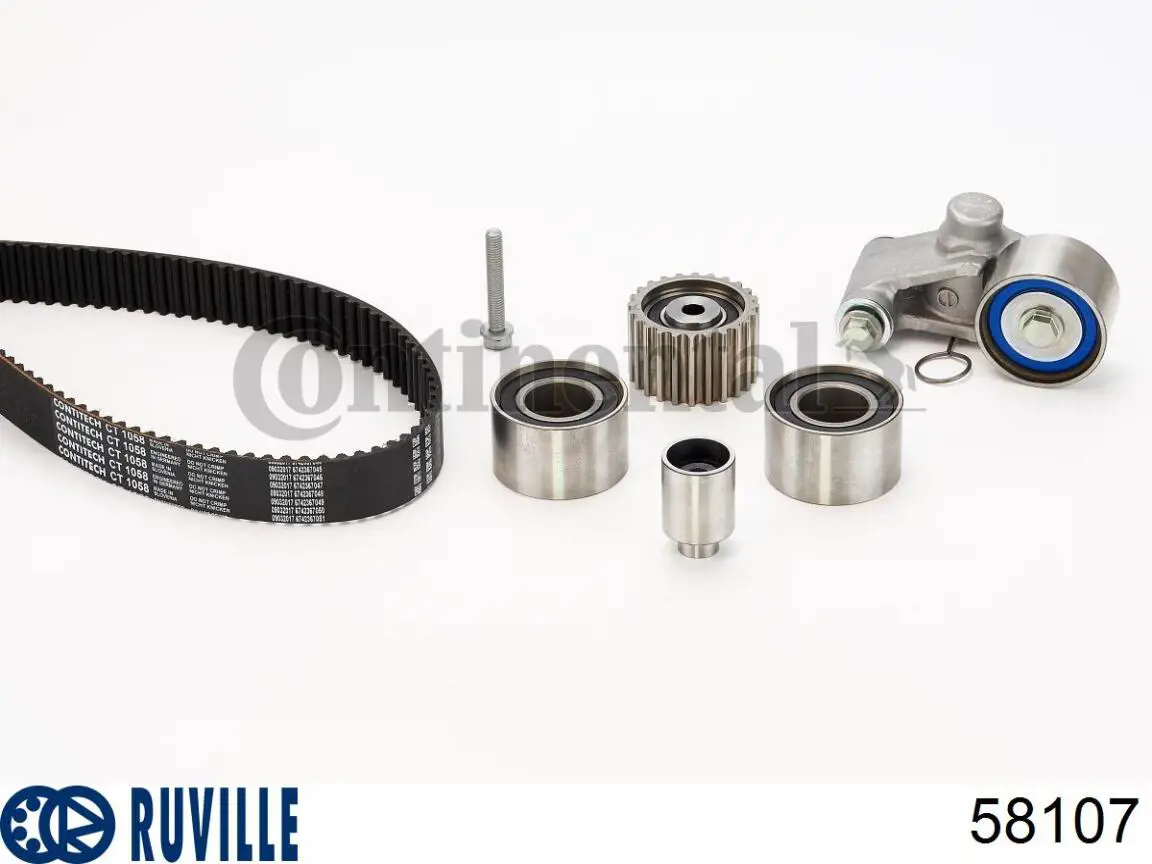 Роликовий модуль натяжителя ремня Ruville 58107 цена, от 73.32 USD