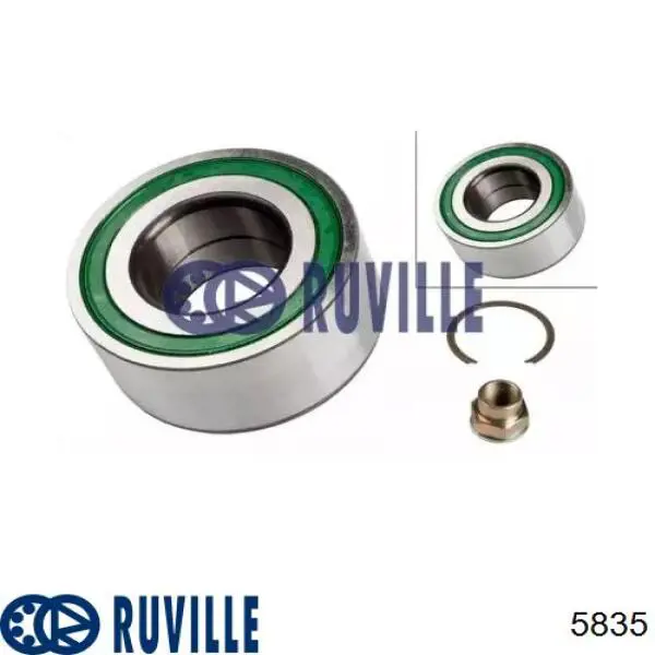 Подшипник ступицы 5835 Ruville