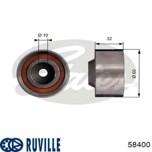 58400 Ruville Паразитный ведущий ролик