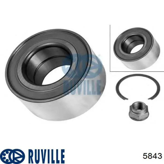 Комплект подшипника ступицы колеса Ruville 5843 цена, от 21.47 USD