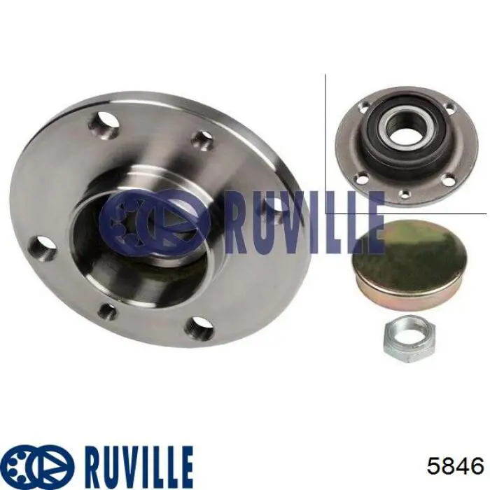 Задняя ступица 5846 Ruville