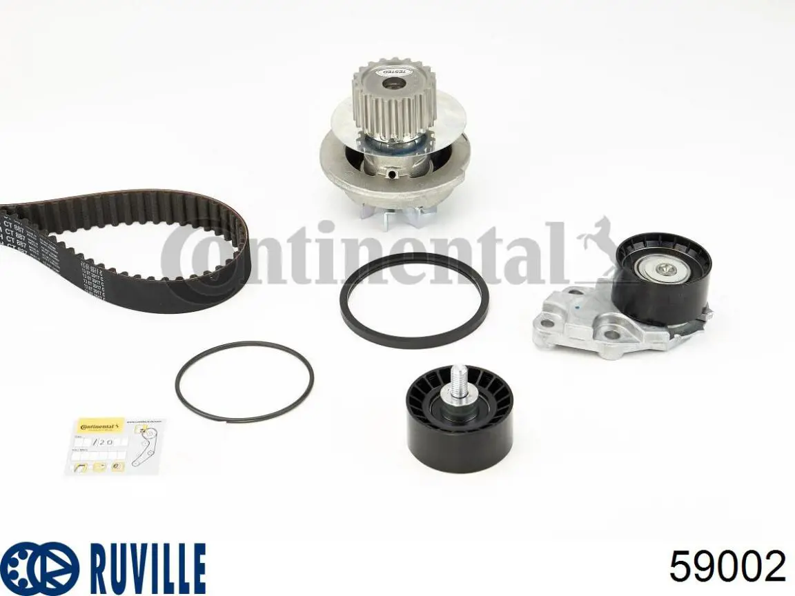 59002 Ruville Ролик натяжителя ремня ГРМ