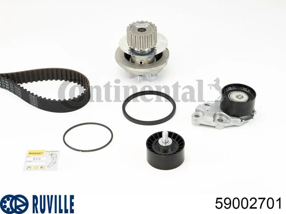 59002701 Ruville Комплект ремня ГРМ