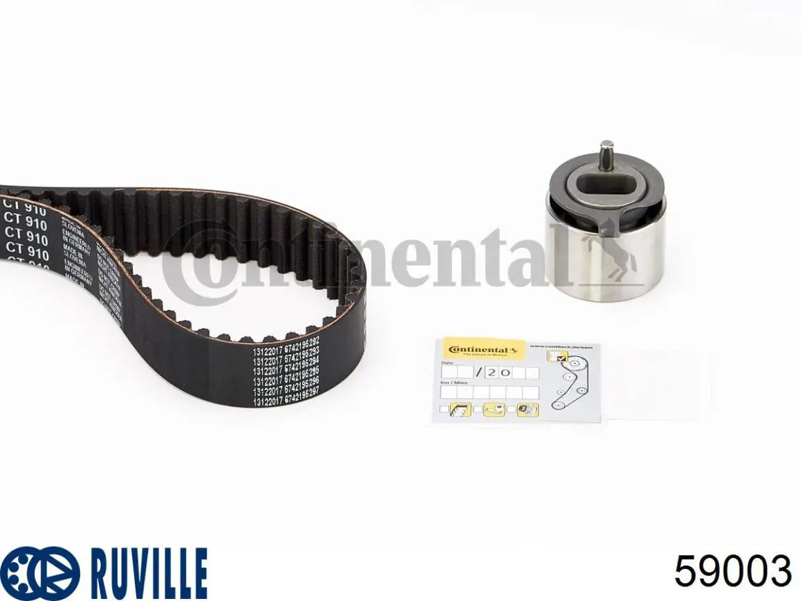 59003 Ruville Ролик натяжителя ремня ГРМ
