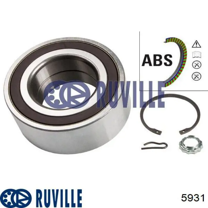 Подшипник ступицы 5931 Ruville