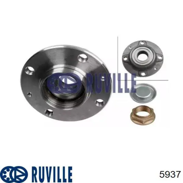 Задняя ступица 5937 Ruville