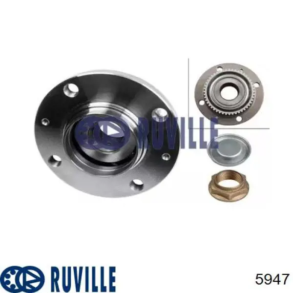 Подшипник ступицы 5947 Ruville